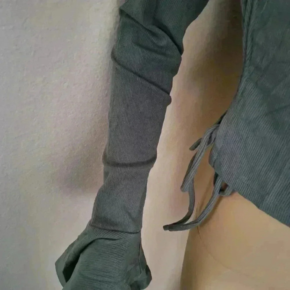 TEE RIBBED CROP - Picture 5 of 7